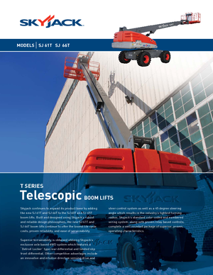 Piattaforme aeree telescopiche gommate Skyjack SJ 66 T