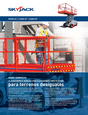 Piattaforme aeree verticali a pantografo su ruote Skyjack SJ 6832 RT