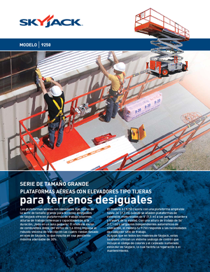 Piattaforme aeree verticali a pantografo su ruote Skyjack SJ 9250