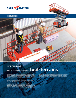 Piattaforme aeree verticali a pantografo su ruote Skyjack SJ 9250