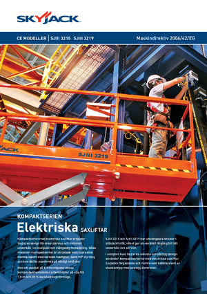 Piattaforme aeree verticali a pantografo su ruote Skyjack SJ III 3219