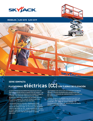 Piattaforme aeree verticali a pantografo su ruote Skyjack SJ III 3219