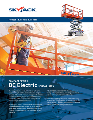 Piattaforme aeree verticali a pantografo su ruote Skyjack SJ III 3219