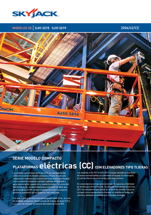 Piattaforme aeree verticali a pantografo su ruote Skyjack SJ III 3219