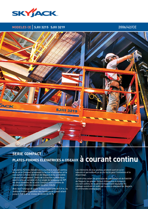 Piattaforme aeree verticali a pantografo su ruote Skyjack SJ III 3219