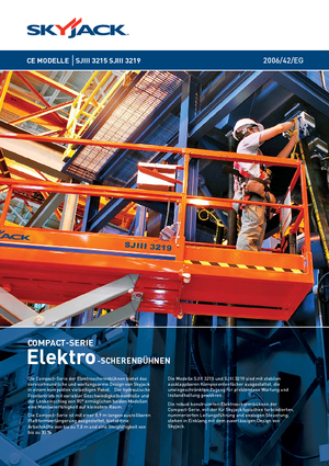 Piattaforme aeree verticali a pantografo su ruote Skyjack SJ III 3219