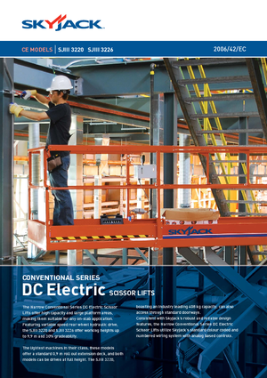 Piattaforme aeree verticali a pantografo su ruote Skyjack SJ III 3226 M