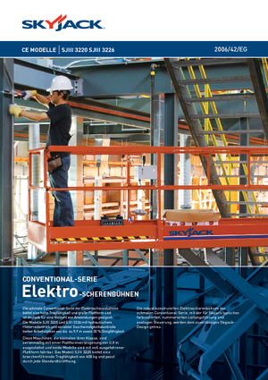 Piattaforme aeree verticali a pantografo su ruote Skyjack SJ III 3226 M