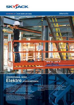 Piattaforme aeree verticali a pantografo su ruote Skyjack SJ III 3226 M