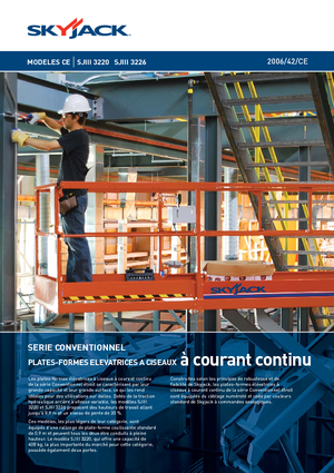 Piattaforme aeree verticali a pantografo su ruote Skyjack SJ III 3220