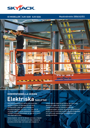 Piattaforme aeree verticali a pantografo su ruote Skyjack SJ III 3220