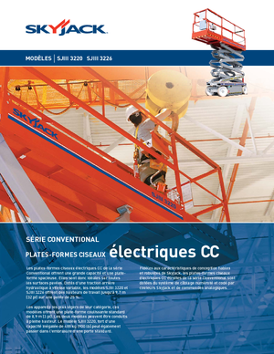 Piattaforme aeree verticali a pantografo su ruote Skyjack SJ III 3220