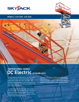 Piattaforme aeree verticali a pantografo su ruote Skyjack SJ III 3220