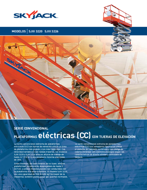 Piattaforme aeree verticali a pantografo su ruote Skyjack SJ III 3220