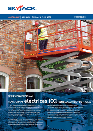Piattaforme aeree verticali a pantografo su ruote Skyjack SJ III 4626