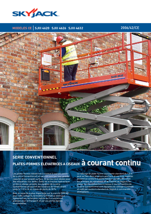 Piattaforme aeree verticali a pantografo su ruote Skyjack SJ III 4626