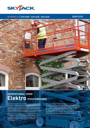 Piattaforme aeree verticali a pantografo su ruote Skyjack SJ III 4626