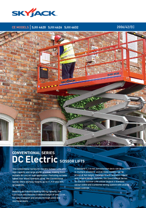 Piattaforme aeree verticali a pantografo su ruote Skyjack SJ III 4626