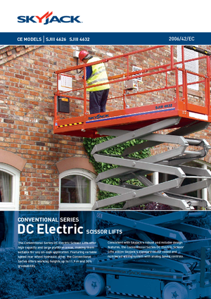 Piattaforme aeree verticali a pantografo su ruote Skyjack SJ III 4632