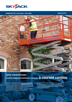 Piattaforme aeree verticali a pantografo su ruote Skyjack SJ III 4632