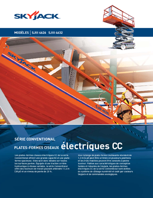 Piattaforme aeree verticali a pantografo su ruote Skyjack SJ III 4632