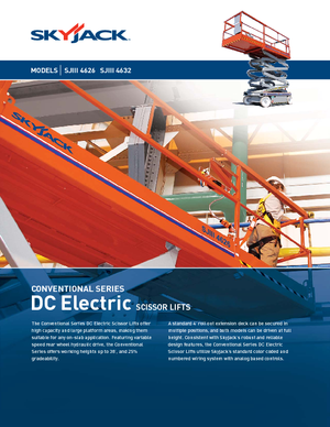 Piattaforme aeree verticali a pantografo su ruote Skyjack SJ III 4632