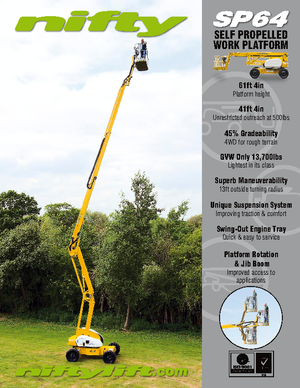 Piattaforme aeree articolate gommate Niftylift SP 64