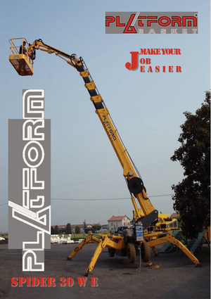 Piattaforme aeree articolate gommate Basket Spider 30 WE