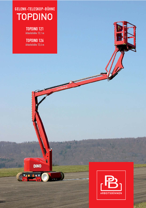 Piattaforme aeree articolate gommate PB Topdino 126 D