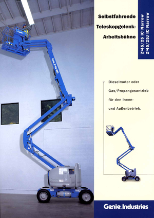 Piattaforme aeree articolate gommate Genie Z 45/25 J IC Narrow