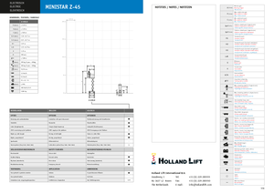 Piattaforme aeree verticali a pantografo cingolate Holland-Lift Q-135 DL 24 TR