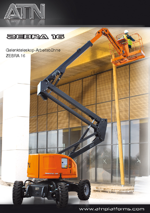 Piattaforme aeree articolate gommate ATN Zebra 16