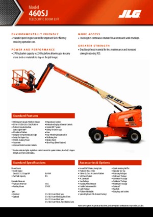 Piattaforme aeree telescopiche gommate JLG 460SJ