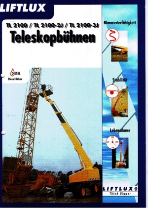 Piattaforme aeree telescopiche gommate Liftlux TL 2100-3 J