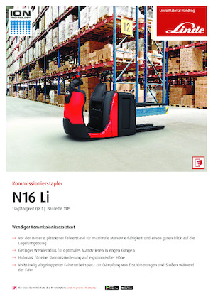 Commissionatori Linde N16Li