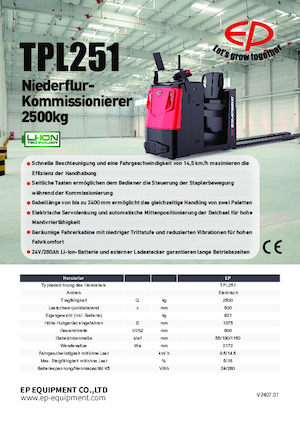 Commissionatori EP TPL251