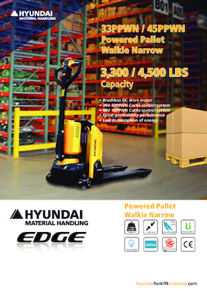 Transpallet elettr. a timone guida terra Hyundai 45PPWN