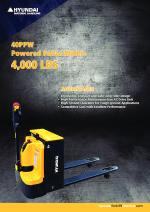 Transpallet elettr. a timone guida terra Hyundai 40PPW