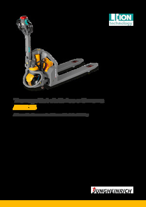 Transpallet elettr. a timone guida terra Jungheinrich AME 13