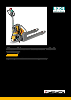 Transpallet elettr. a timone guida terra Jungheinrich AME 13