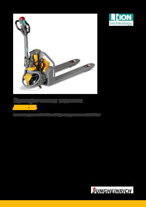 Transpallet elettr. a timone guida terra Jungheinrich AME 13