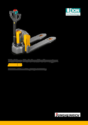 Transpallet elettr. a timone guida terra Jungheinrich AME 15