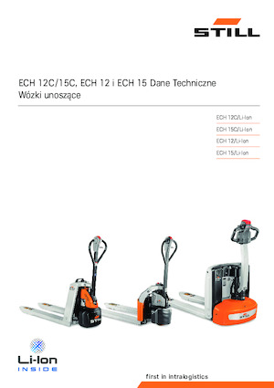 Transpallet elettr. a timone guida terra Still ECH 15C