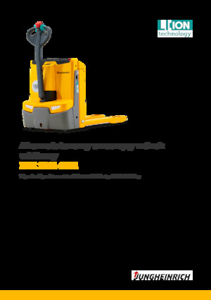 Transpallet elettr. a timone guida terra Jungheinrich EJE 114i