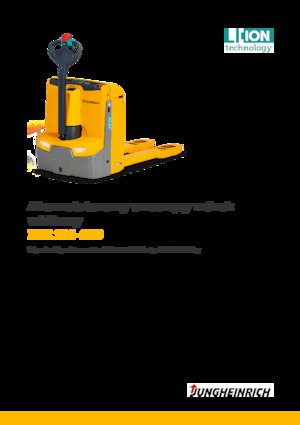 Transpallet elettr. a timone guida terra Jungheinrich EJE 116