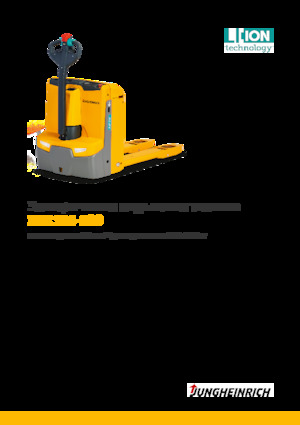 Transpallet elettr. a timone guida terra Jungheinrich EJE 116