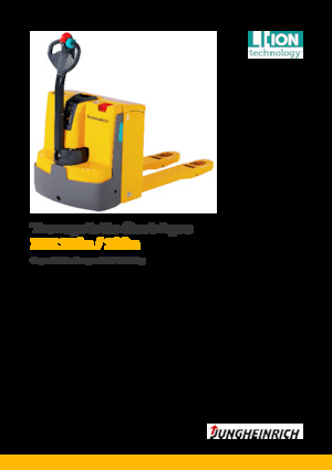 Transpallet elettr. a timone guida terra Jungheinrich EJE 120n