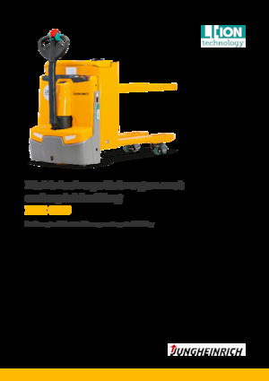 Transpallet elettr. a timone guida terra Jungheinrich EJE C20