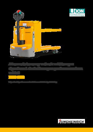 Transpallet elettr. a timone guida terra Jungheinrich EJE C20