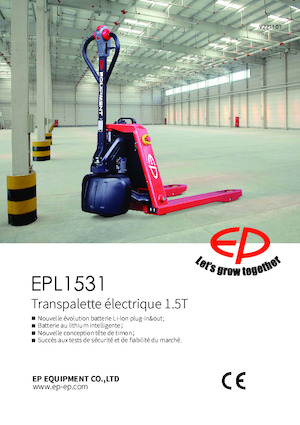 Transpallet elettr. a timone guida terra EP EPL1531